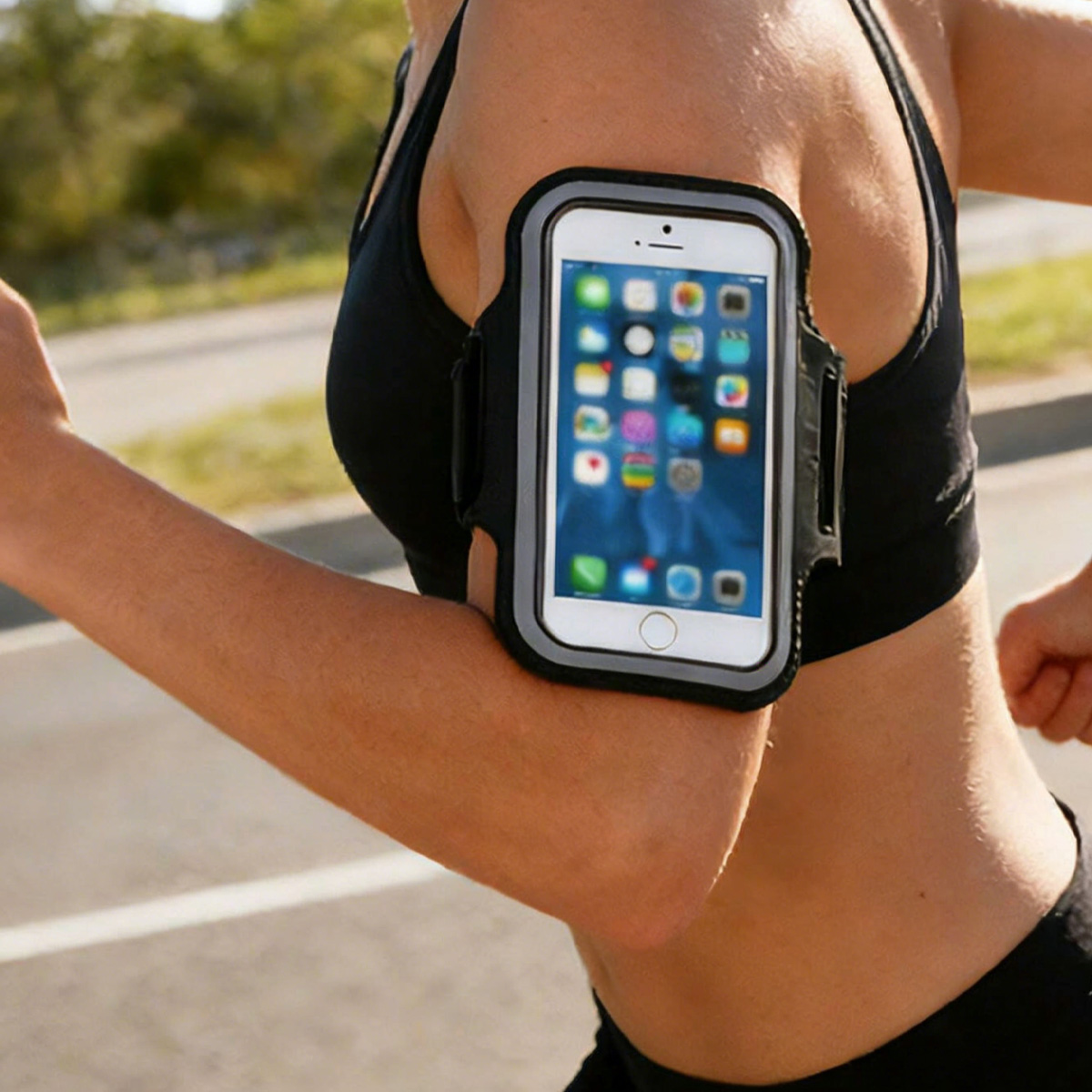 Running Gear Essentials - Borsa da corsa con supporto per