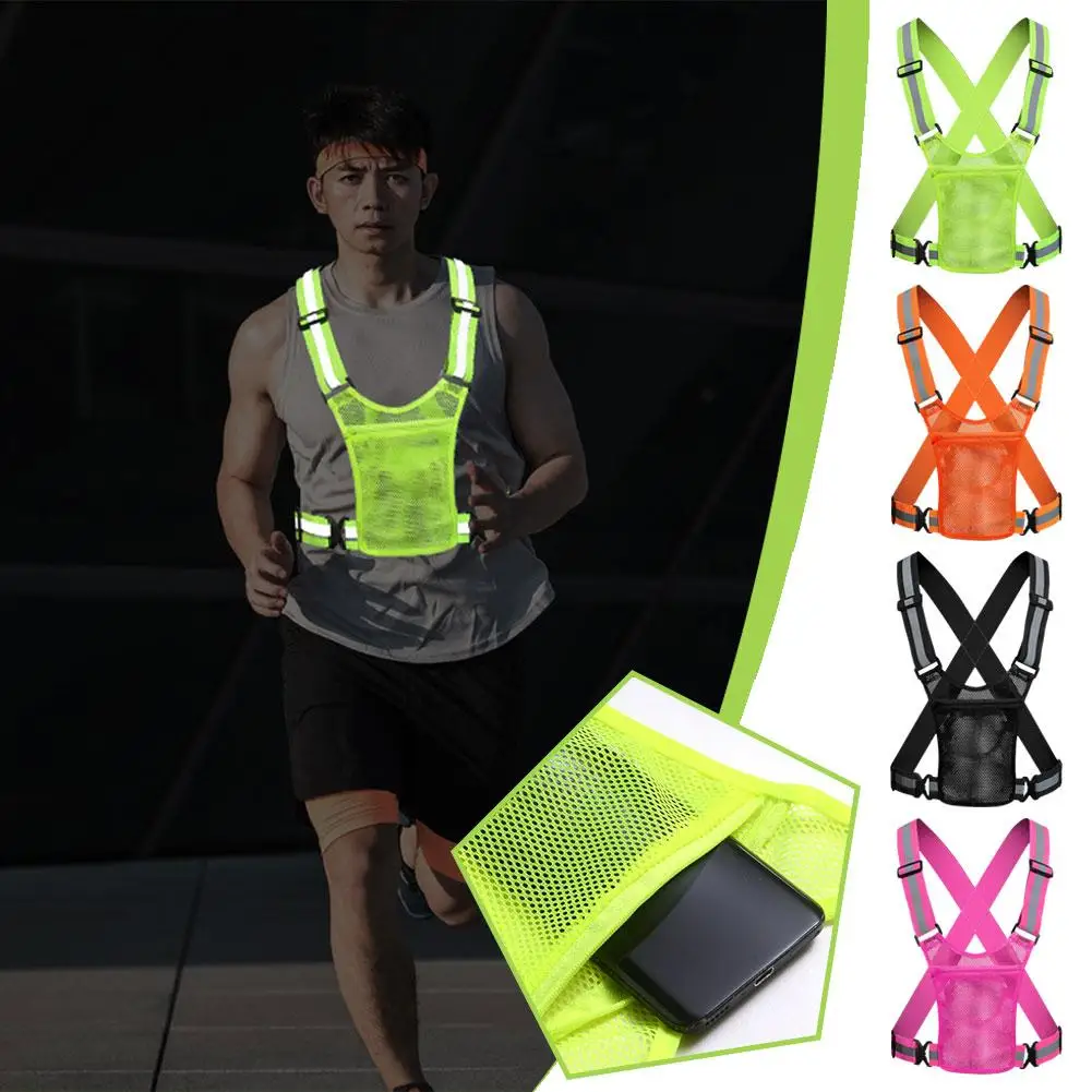 Running Gear Jacket - Gilet Riflettenti di Sicurezza Leggeri e