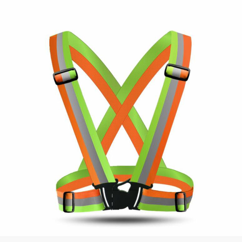 Running Gear Youth - Bretelle riflettenti unisex per corsa notturna,